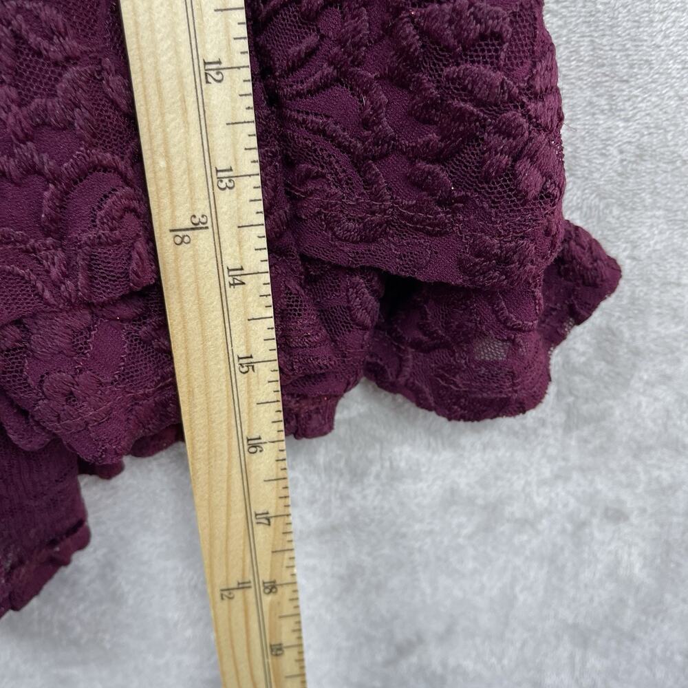 Honey & Rosie Plum Lace Glitter Cocktail Dress S Elena Gilbert Vampire Diaries - Picture 14 of 14